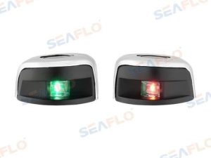 PAIR OF STAINLESS STEEL LED LIGHTS, 12V,