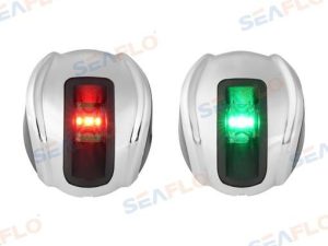 PAIR OF STAINLESS STEEL LED LIGHTS, 12V,
