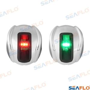 PAIR OF STAINLESS STEEL LED LIGHTS, 12V,