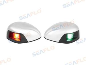 PAIR OF STAINLESS STEEL LED LIGHTS, 12V,