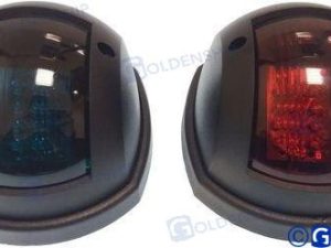 PAIR VERTICAL NAV.LIGHTS BLACK - LED