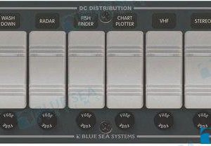 PANEL WATERPROOF 12VDC 8 POS. HORZ.