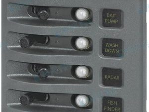 PANEL WD 12VDC CLB 4 POS GRAY