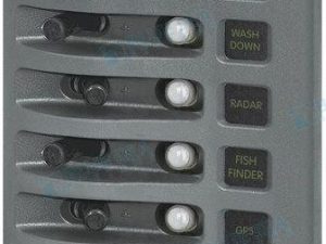 PANEL WD 12VDC CLB 6 POS GRAY