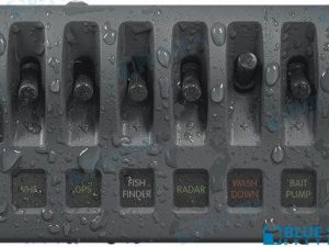PANEL WD 12VDC FUSED 6 POS GRAY