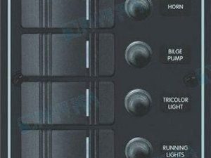 PANEL WP 6 POS. VERTICAL BLACK