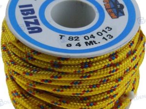 POLYESTER BRAIDED ROPE 2.5 MM. YELLOW