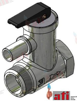 PRESSURE RELIEF BLACK - 1/2" - tar. 6 ±