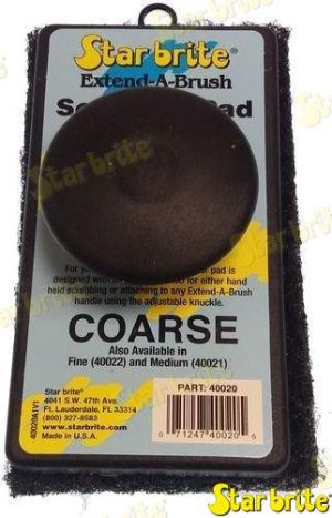 SCRUB PAD COARSE BROWN