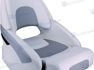 SEAT PLASTIC SHELL WHITE/GREY