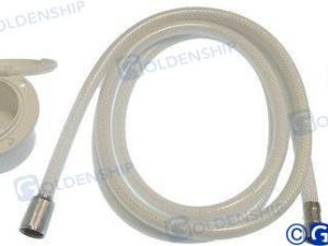 SHOWER WITH CHROMED HEAD SHOWER RIGID