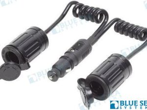 SINGLE 12V DC PLUG WITH DOUBLE EXTENSION