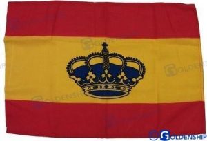 SPAIN FLAG WITH COAT OF ARMS 30*45