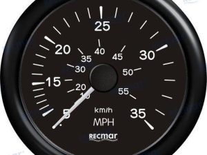 SPEEDOMETER 0/35 MPH BLACK