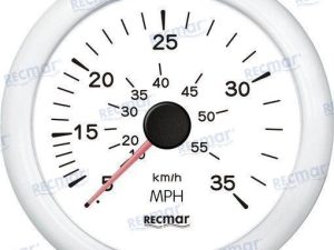 SPEEDOMETER 0/35 MPH WHITE
