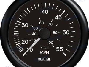 SPEEDOMETER 0/55 MPH BLACK