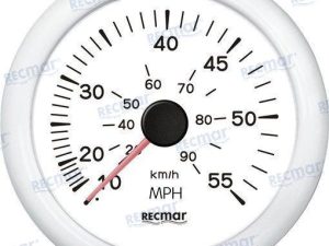 SPEEDOMETER 0/55 MPH WHITE