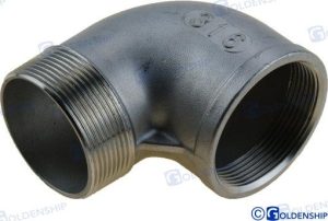 S.S. 90º ELBOW FEM/MALE 3/4"