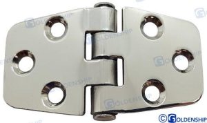 SS. DOOR HINGE 74*37 MM.