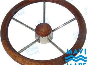 STAINLESS-WOOD STEERING WHEEL
