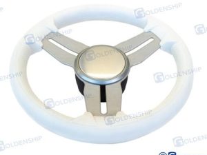 STEERING WHEEL MOD. 015A 350 mm WHITE