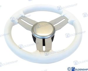STEERING WHEEL MOD. 015A 350 mm WHITE