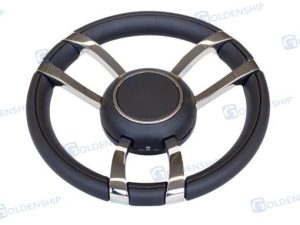STEERING WHEEL MOD. 701A  LEATHER 350 mm