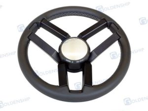 STEERING WHEELLEATHER BOLCA 350 mm BLACK