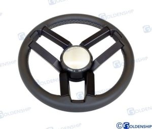 STEERING WHEELLEATHER BOLCA 350 mm BLACK
