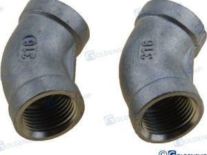 STREET ELBOW BANDED AISI316 3/8"  (2)