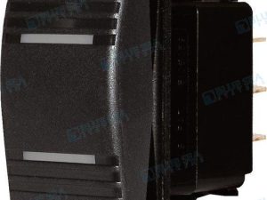 SWITCH CONTURA DPDT ON-OFF-ON BLACK