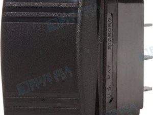 SWITCH CONTURA DPST OFF-(ON) BLACK