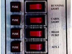 SWITCH PANEL 6S SILVER