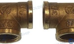 "T" BRASS H/H/H  3/8" (2)