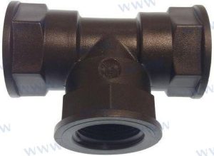 TEE CONNECTOR FEMALE 1" NPT.