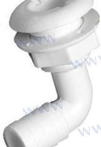 THRU HULL SCUPPER 90º FOR 38 MM. HOSE