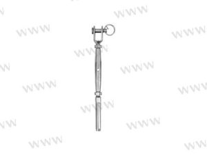 TURNBUCKLE TERMINAL SS 10MM (5)