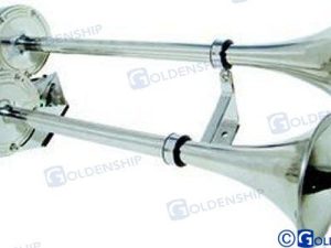 TWIN ELECTRIC HORN SS 18-1/2" 24V