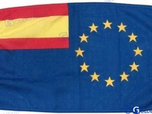 UNITED EUROPE/SPAIN FLAG 30X45